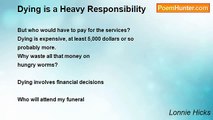 Lonnie Hicks - Dying is a Heavy Responsibility