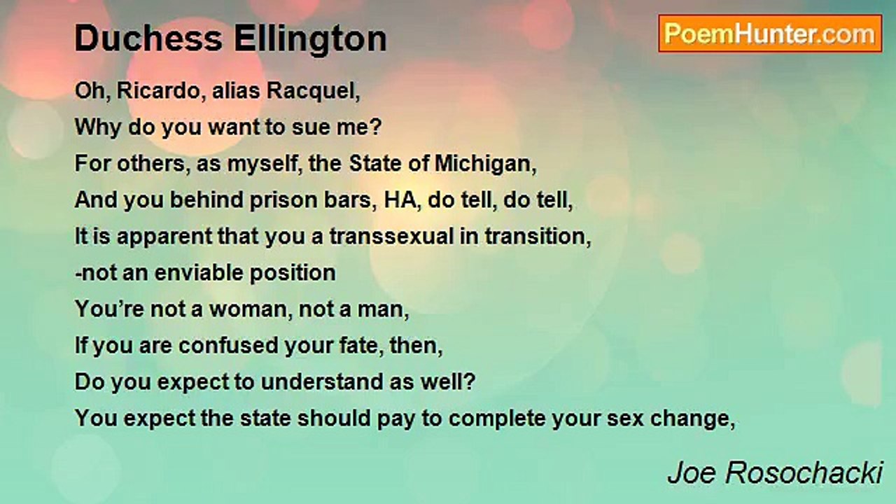 Joe Rosochacki - Duchess Ellington