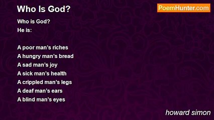 howard simon - Who Is God?