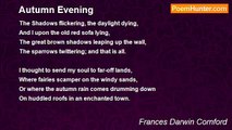 Frances Darwin Cornford - Autumn Evening