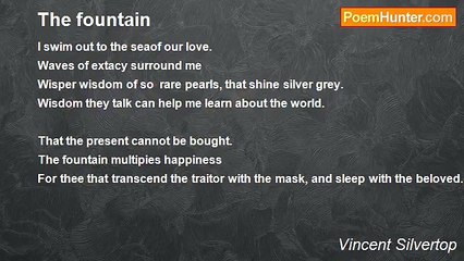 Vincent Silvertop - The fountain