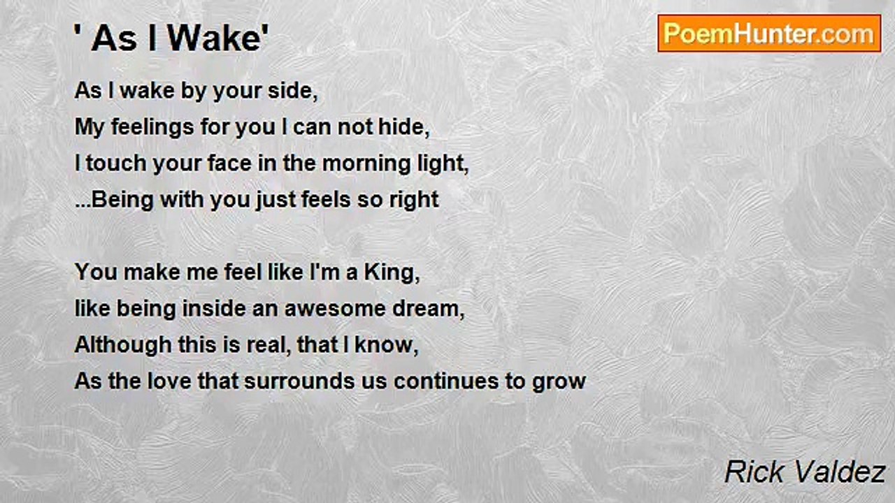 Rick Valdez - ' As I Wake'