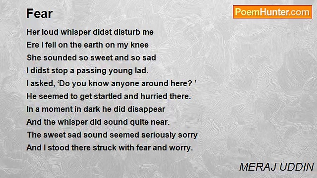 MERAJ UDDIN - Fear