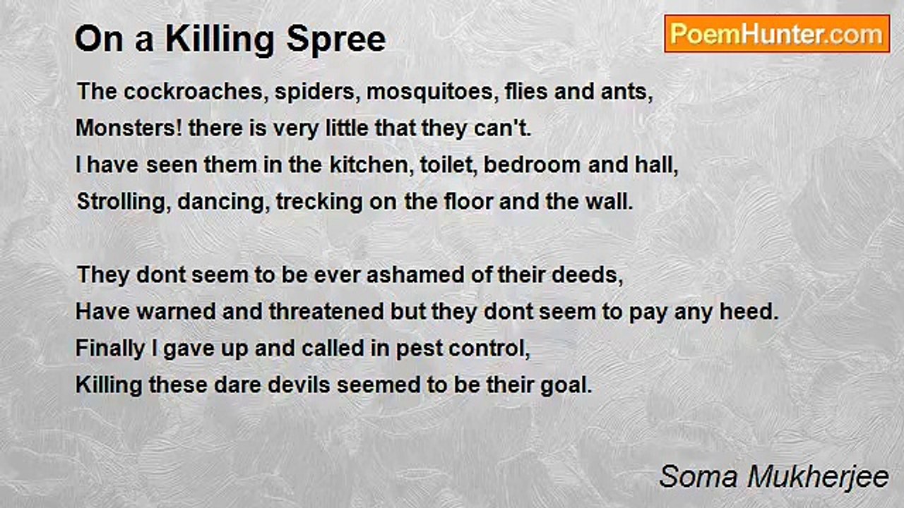 Soma Mukherjee - On a Killing Spree