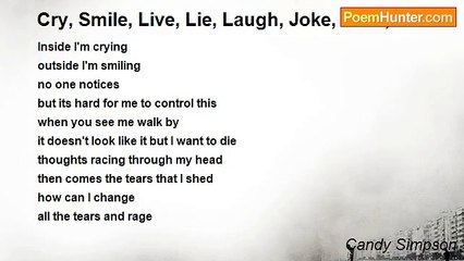 Candy Simpson - Cry, Smile, Live, Lie, Laugh, Joke, Walk, Die