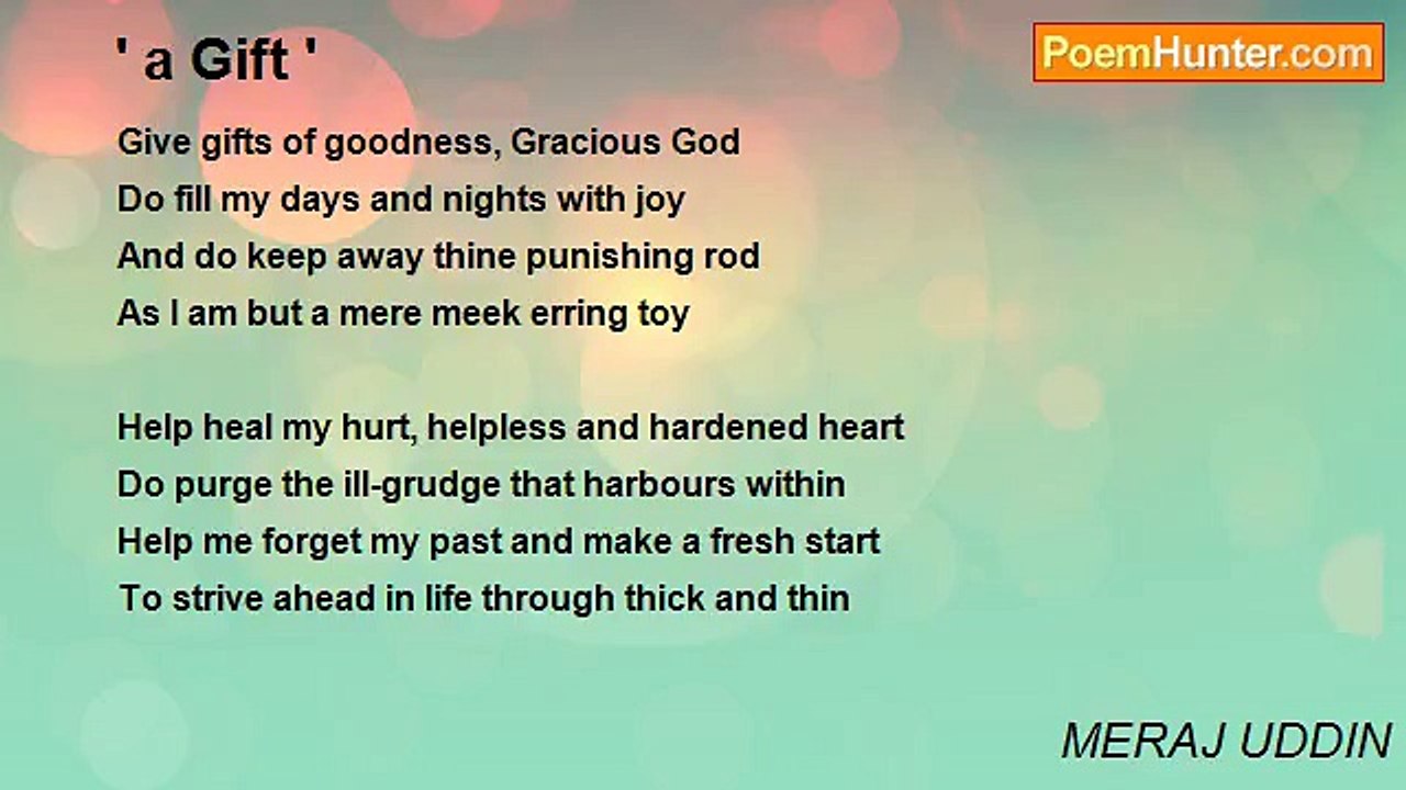 MERAJ UDDIN - ' a Gift '