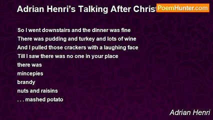 Adrian Henri - Adrian Henri’s Talking After Christmas Blues