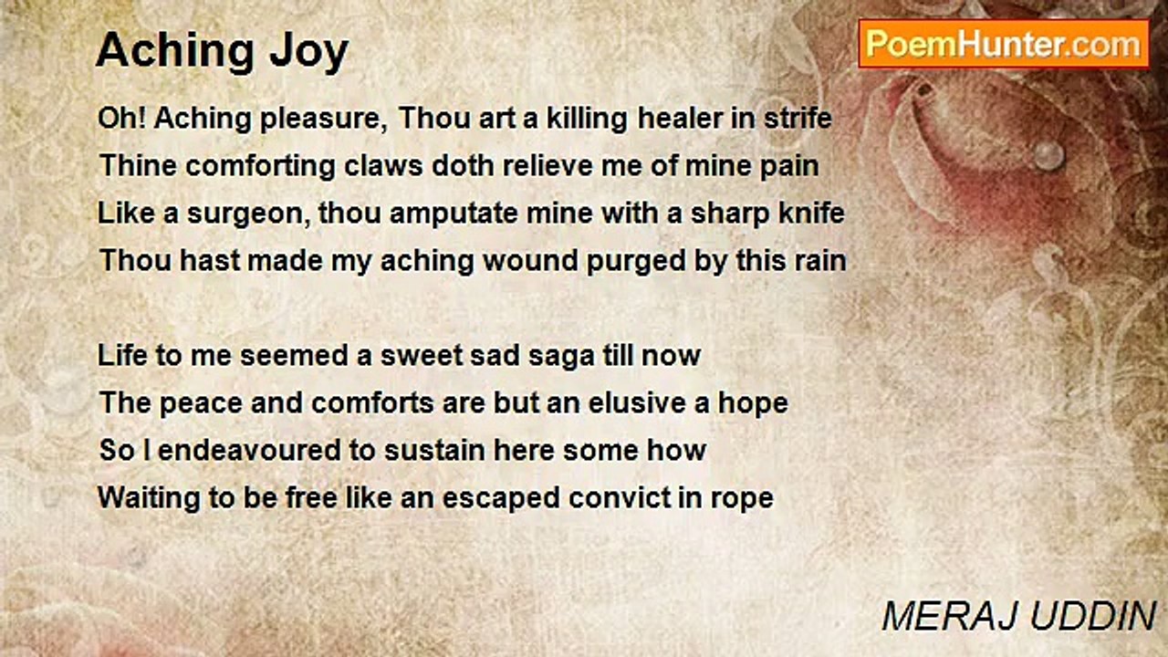 MERAJ UDDIN - Aching Joy