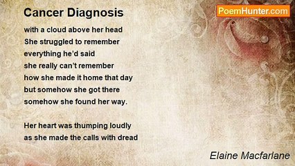 Elaine Macfarlane - Cancer Diagnosis