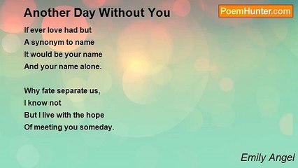 Emily Angel - Another Day Without You