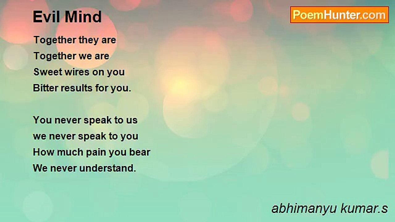 abhimanyu kumar.s - Evil Mind
