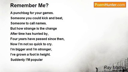 Ray Mather - Remember Me?