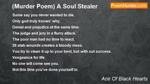 Ace Of Black Hearts - (Murder Poem) A Soul Stealer