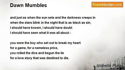 Izobelle Pulgo - Dawn Mumbles