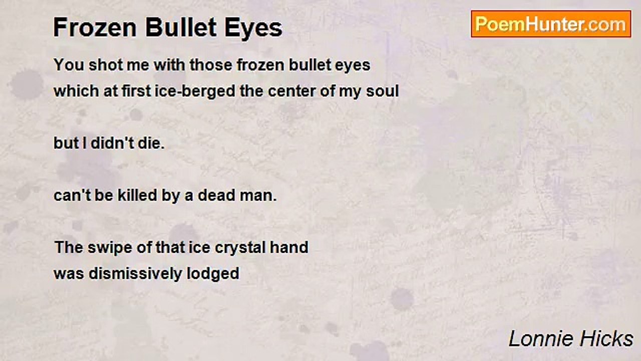 Lonnie Hicks - Frozen Bullet Eyes