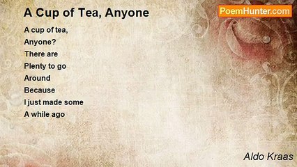 Aldo Kraas - A Cup of Tea, Anyone