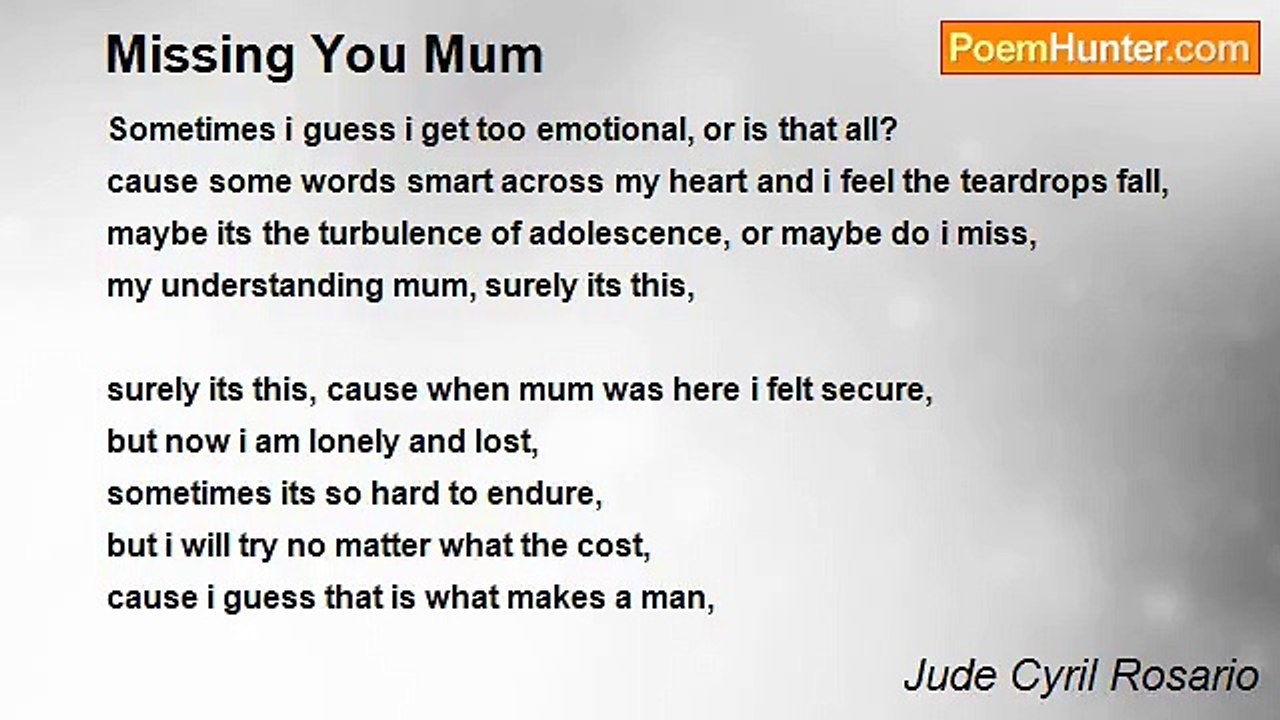 Jude Cyril Rosario - Missing You Mum