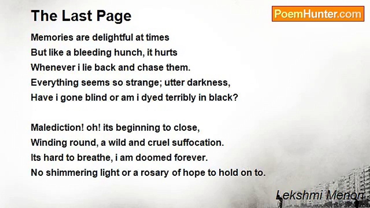 Lekshmi Menon - The Last Page