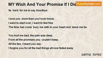 salma. torrez - MY Wish And Your Promise If I Die