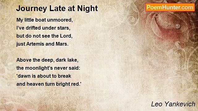 Leo Yankevich - Journey Late at Night
