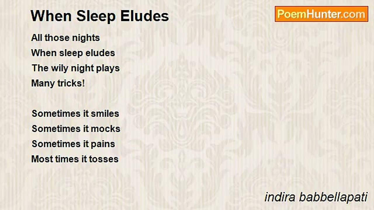 indira babbellapati - When Sleep Eludes