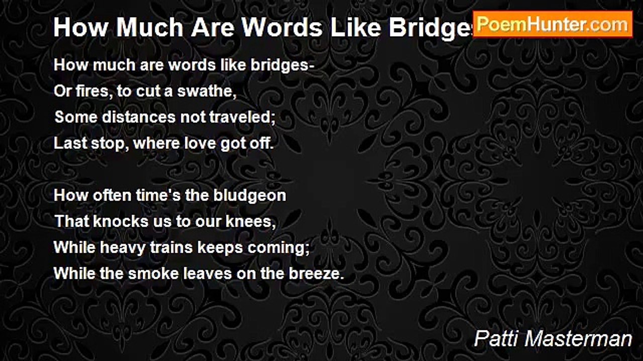 Patti Masterman - How Much Are Words Like Bridges