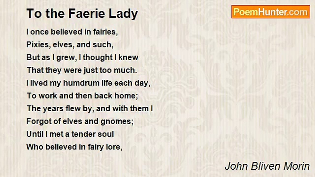 John Bliven Morin - To the Faerie Lady