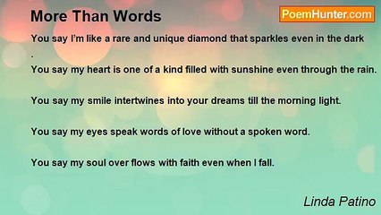 Linda Patino - More Than Words