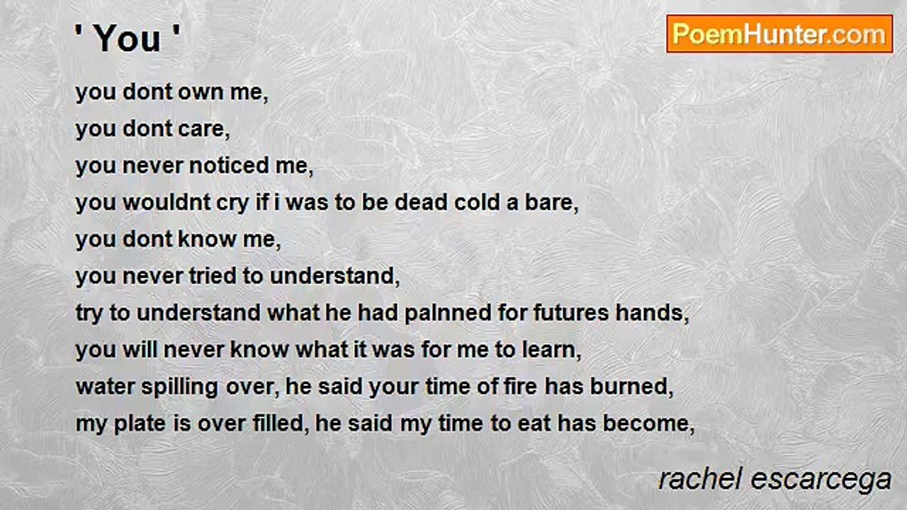 rachel escarcega - ' You '