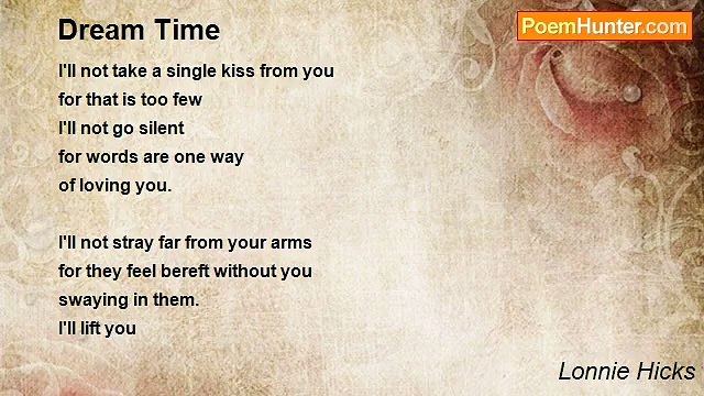 Lonnie Hicks - Dream Time