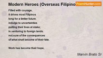 Marvin Brato Sr - Modern Heroes (Overseas Filipino Workers)