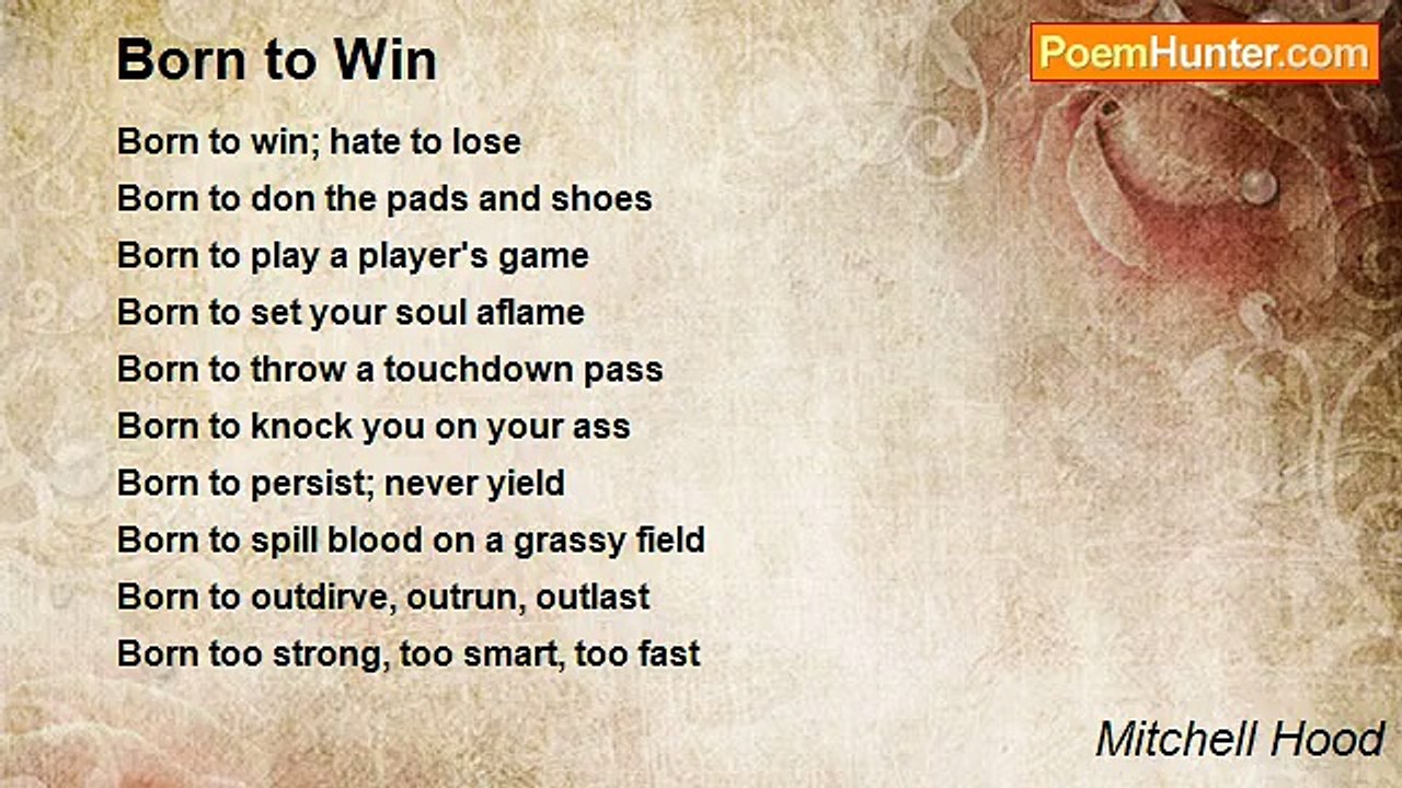 Mitchell Hood - Born to Win