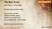 Eric Cockrell - The Best Poem