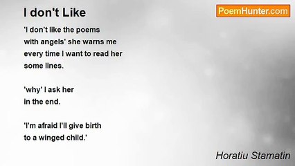 Horatiu Stamatin - I don't Like