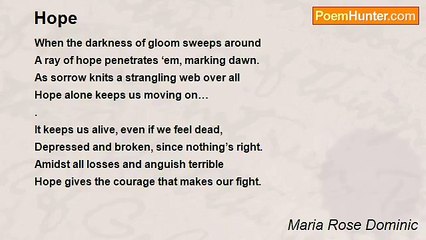 Maria Rose Dominic - Hope