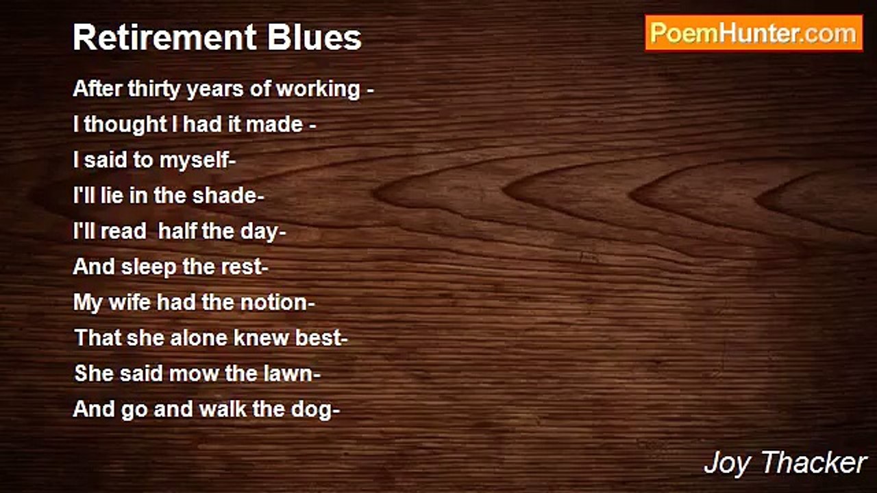 Joy Thacker - Retirement Blues