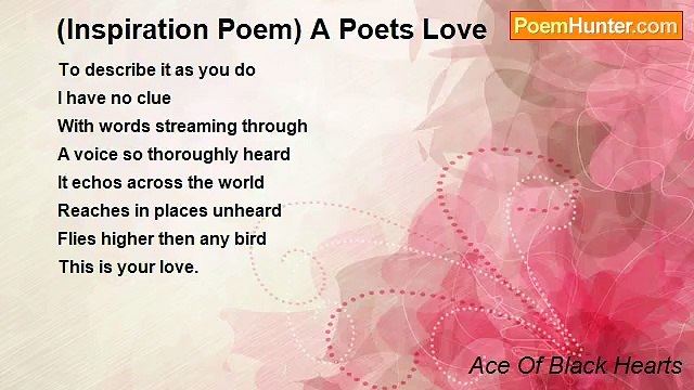 Ace Of Black Hearts - (Inspiration Poem) A Poets Love