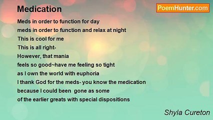 Shyla Cureton - Medication