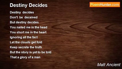 Matt Ancient - Destiny Decides
