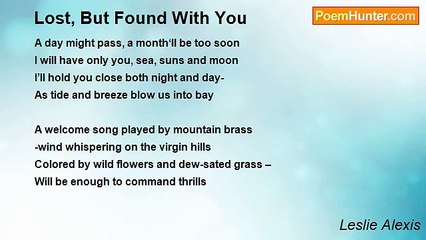 Leslie Alexis - Lost, But Found With You