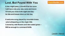 Leslie Alexis - Lost, But Found With You