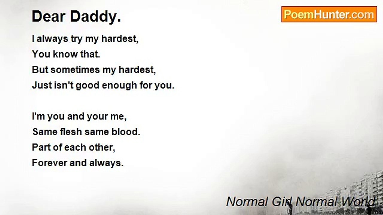 Normal Girl Normal World - Dear Daddy.