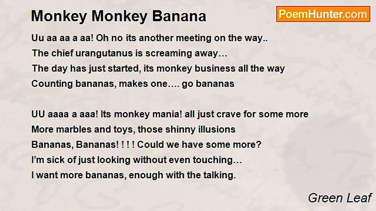 Green Leaf - Monkey Monkey Banana