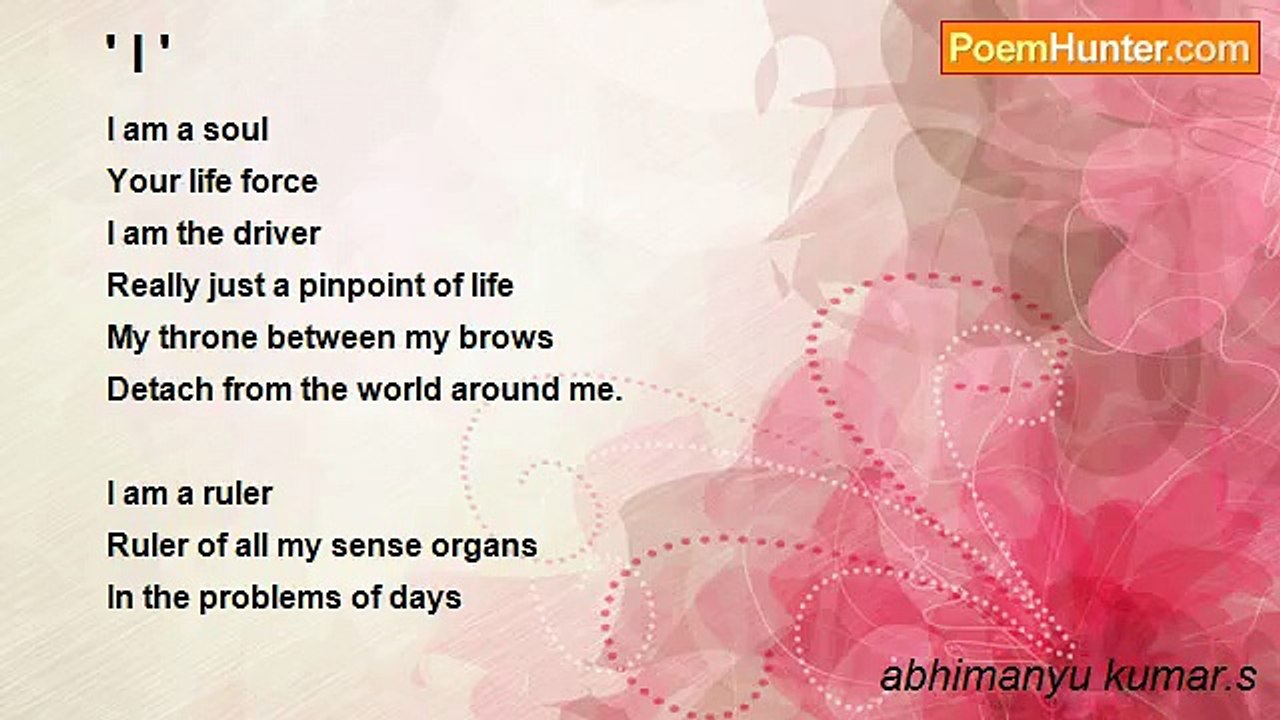 abhimanyu kumar.s - ' I '