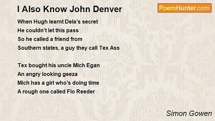 Simon Gowen - I Also Know John Denver