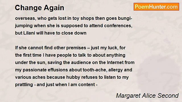 Margaret Alice Second - Change Again