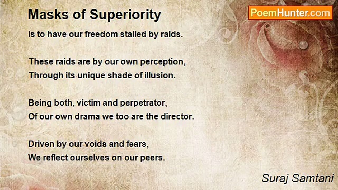 Suraj Samtani - Masks of Superiority