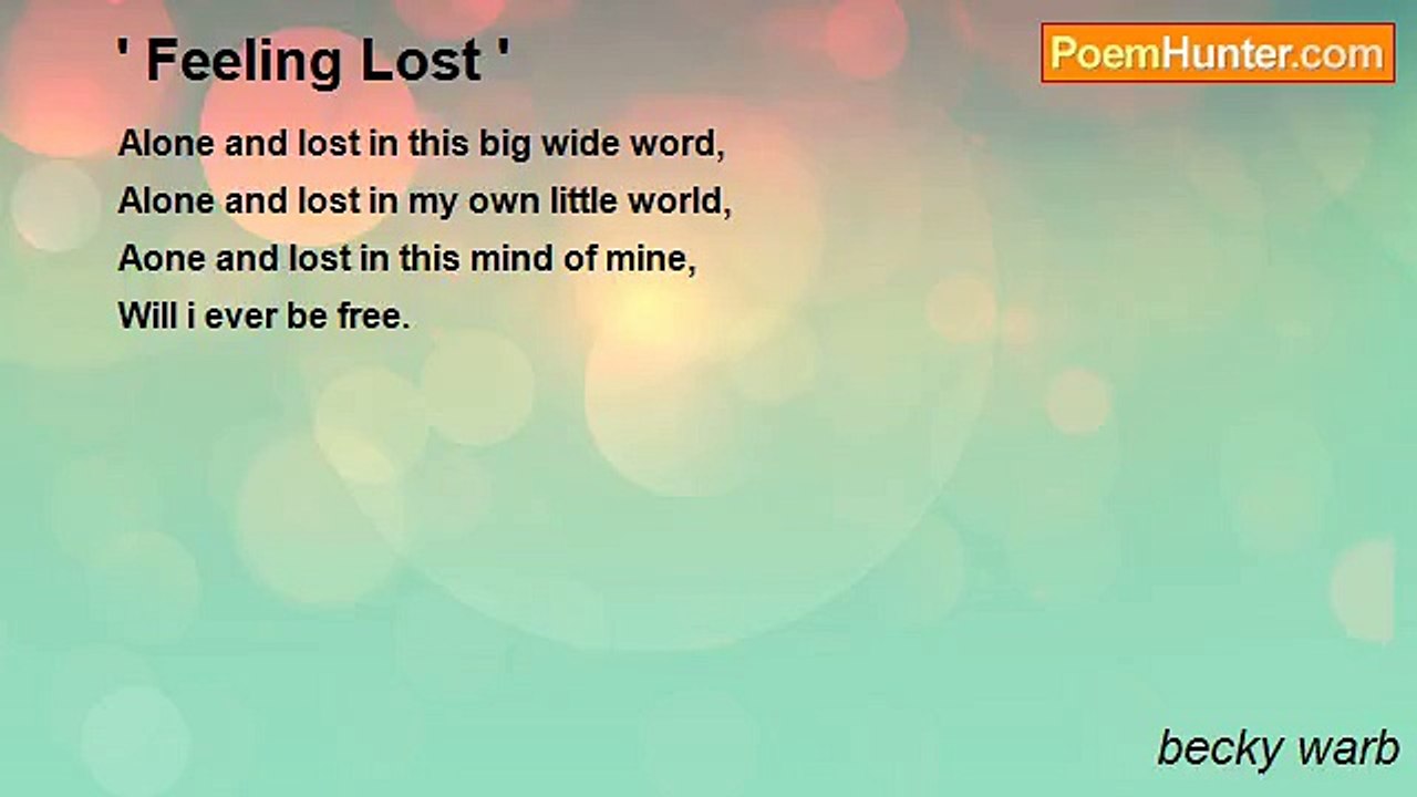 becky warb - ' Feeling Lost '