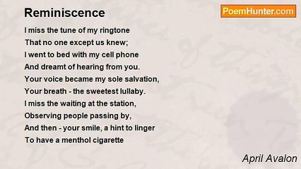 April Avalon - Reminiscence