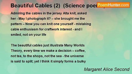 Margaret Alice Second - Beautiful Cables (2)  (Science poems)